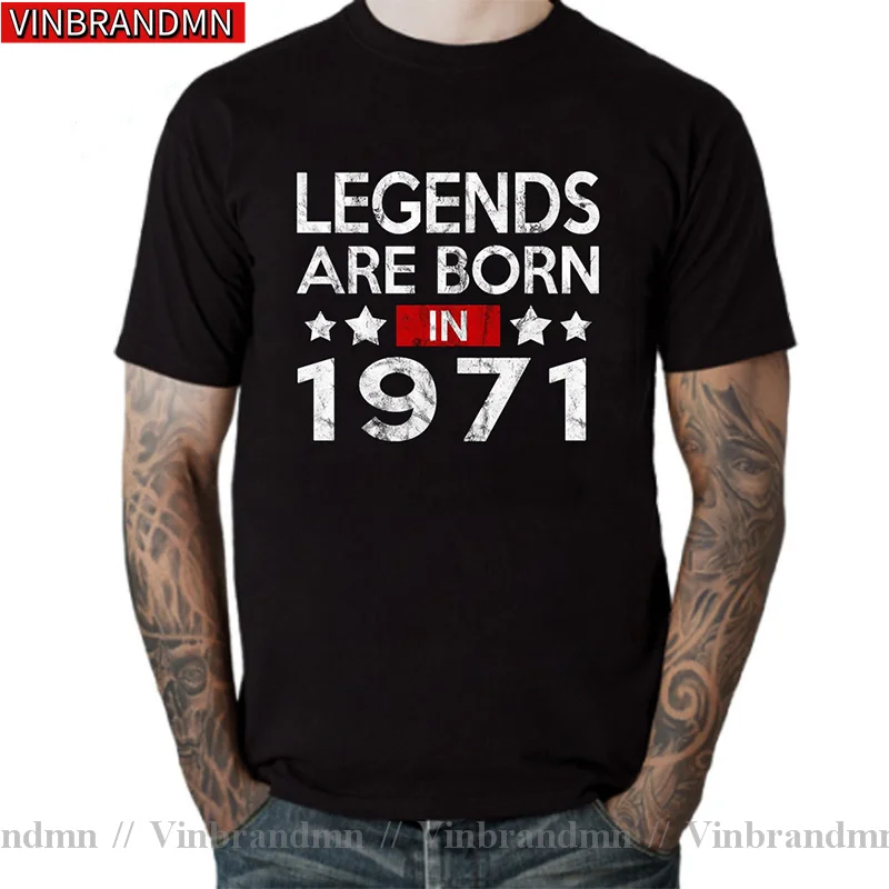 Vintage Legends are born in 1970_1971_1972_1973_1974_1975_1976_1977_1978_1979 T shirt men 1970s Papi Father Dad Birthday T-shirt