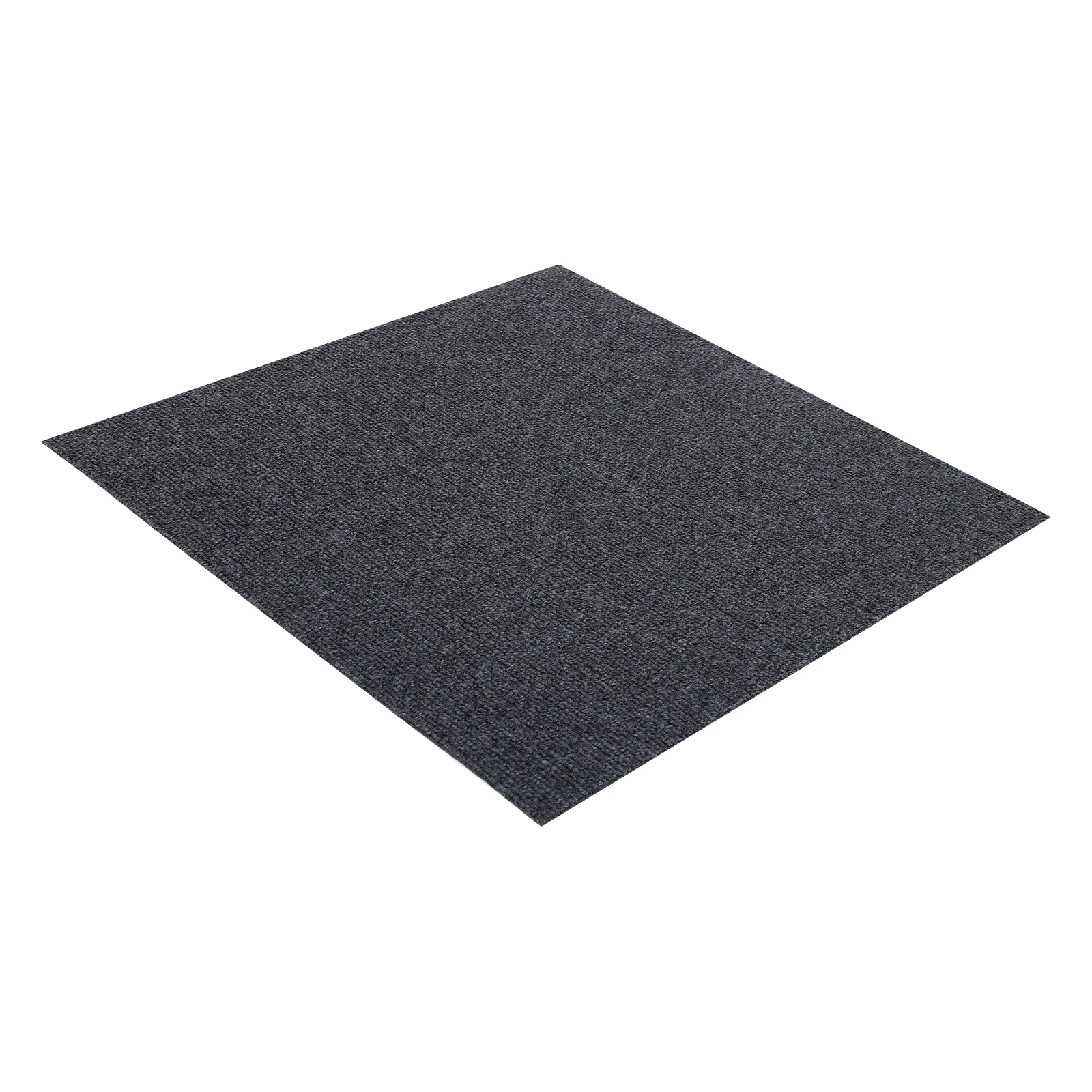 모던한 다크그레이 폴리에스터섬유, TPR 사각카펫, 바닥카펫, 흡착형 자가접착카펫