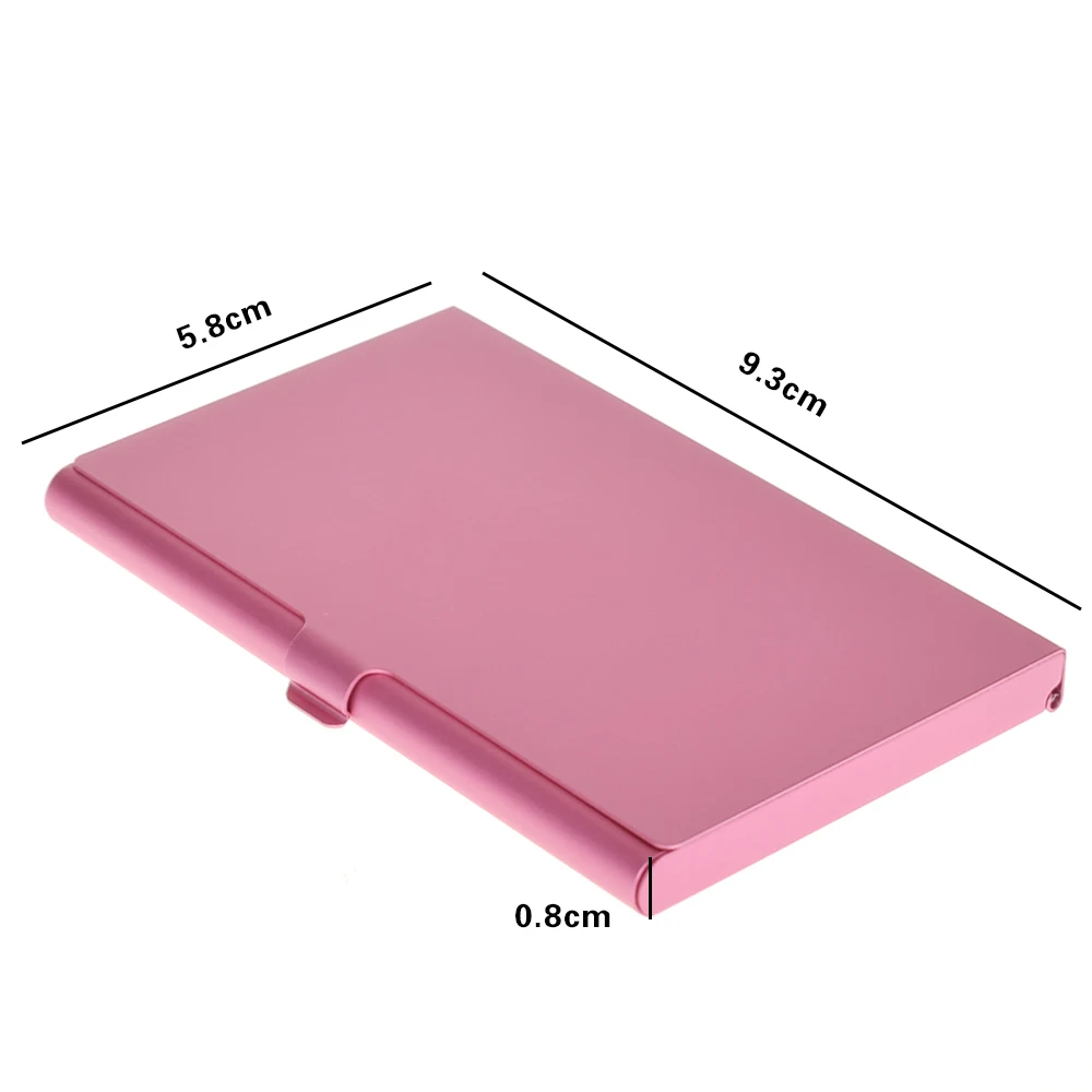 Caja de almacenamiento de tarjetero de identificación comercial de aluminio, Mini maleta, soporte para tarjetas bancarias, nueva caja de joyería, organizador rectangular 2024