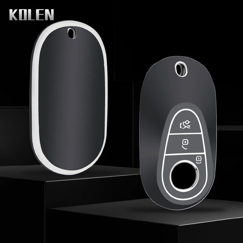 Coque de protection pour cl� de voiture en TPU, � la mode, pour Mercedes Benz classe C E S GLC CLE EQE W206 W214 W223 S350 S400 S450 E300, accessoires