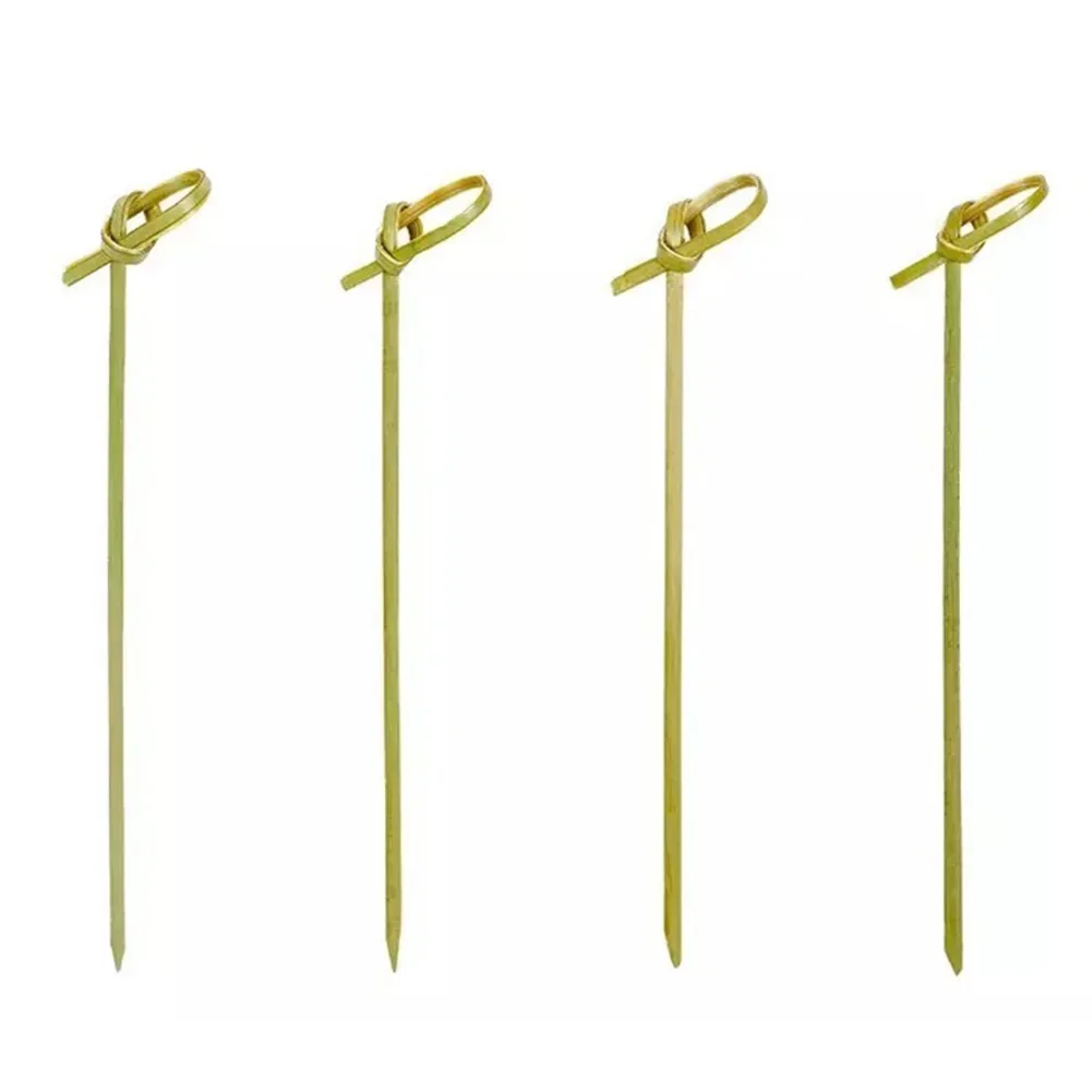 

Skewers Stick Knot Picks Sandwich Versatile Wood 100pcs Cocktail Dim Sum Stick Flower Knot String High Quality