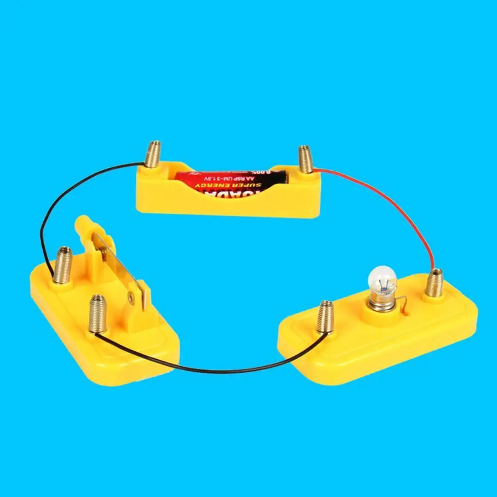 

Circuit Electricity Learning Set Science Experiment Set Educational Toys Crafts Teaching Tool for Birthday Gift Students