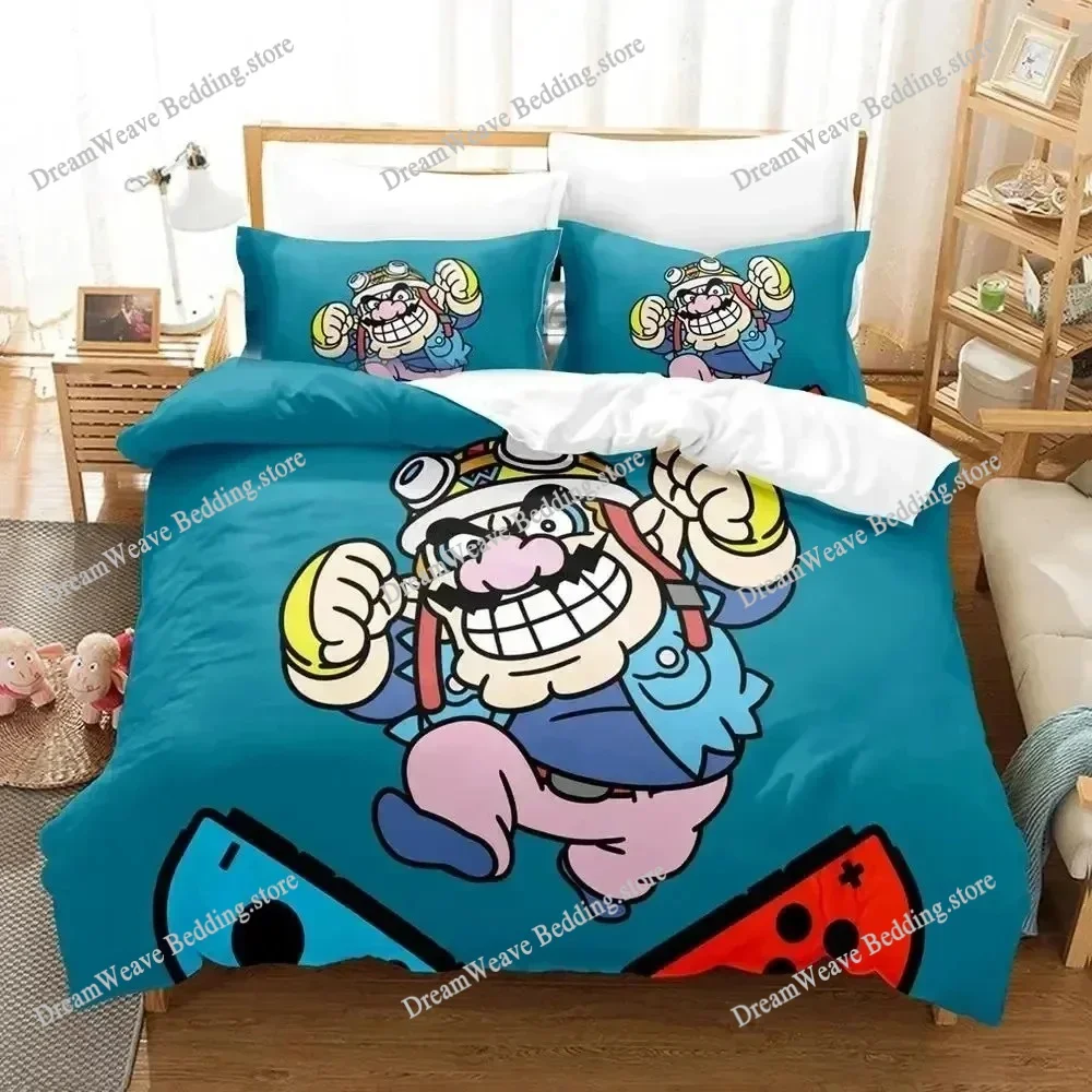 3D Print Cartoon Wario Ware Get It Together Bedding Set Duvet Cover Bed Set Quilt Cover Pillowcase Comforter King Queen Size