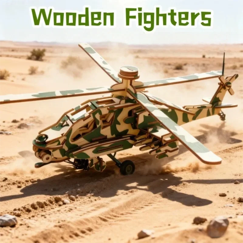 

Wooden Aircraft DIY Aviation 3D Puzzle Handmade Assemble Painting J-20 Fighter Model Airplane Toys Creative Ornament Gifts