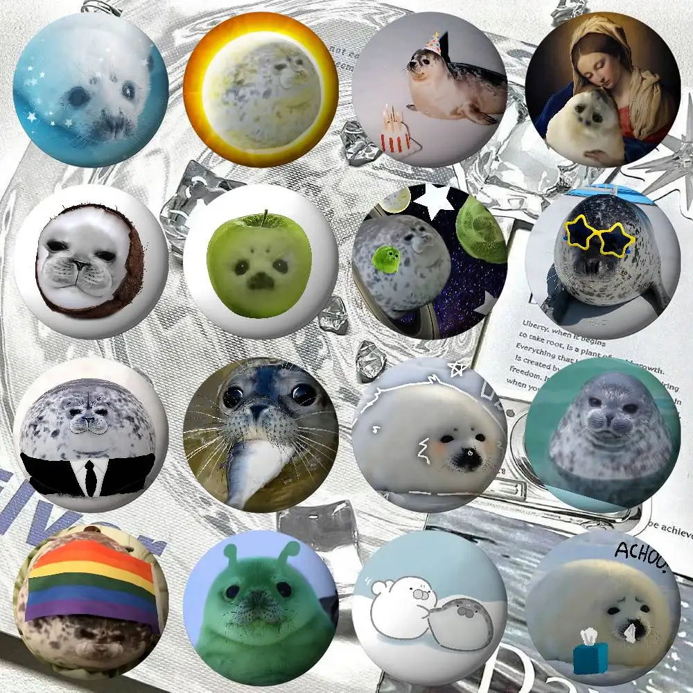 Niedliche Seehunde-Anstecknadeln im Kawaii-Stil für Freunde, Rucksäcke, Kleidung, Sammlerstücke, Schmuckgeschenke