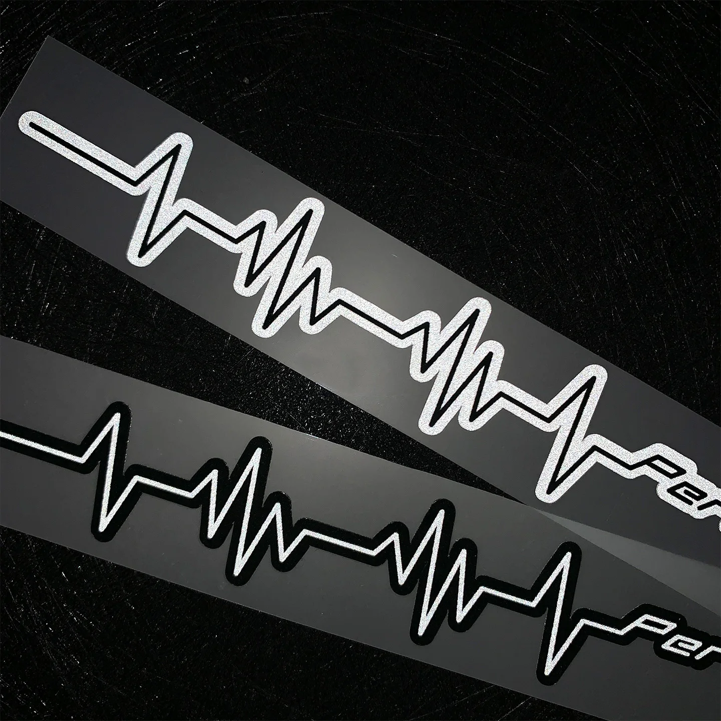 1Pc Performance Heartbeat ECG Vinyl Sticker Waterproof Decal for Car Laptop Window Bumper