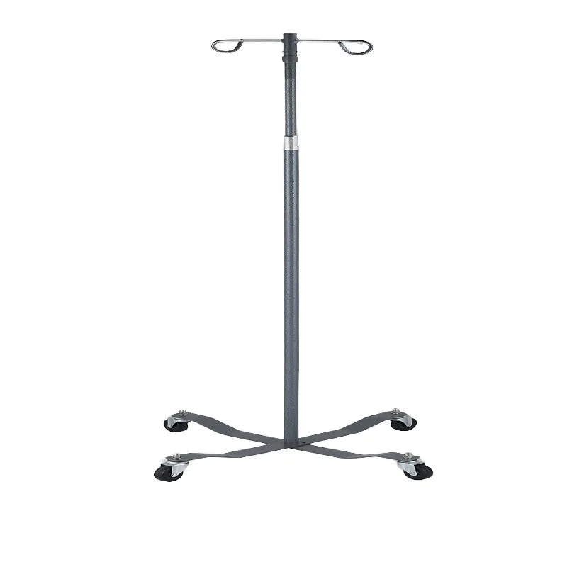 

Mobile Infusion Rack Hospital Iron Powder Spraying Floor-Standing Telescopic Adjustable Dropping Rack IV Stand Four-Wheel Class