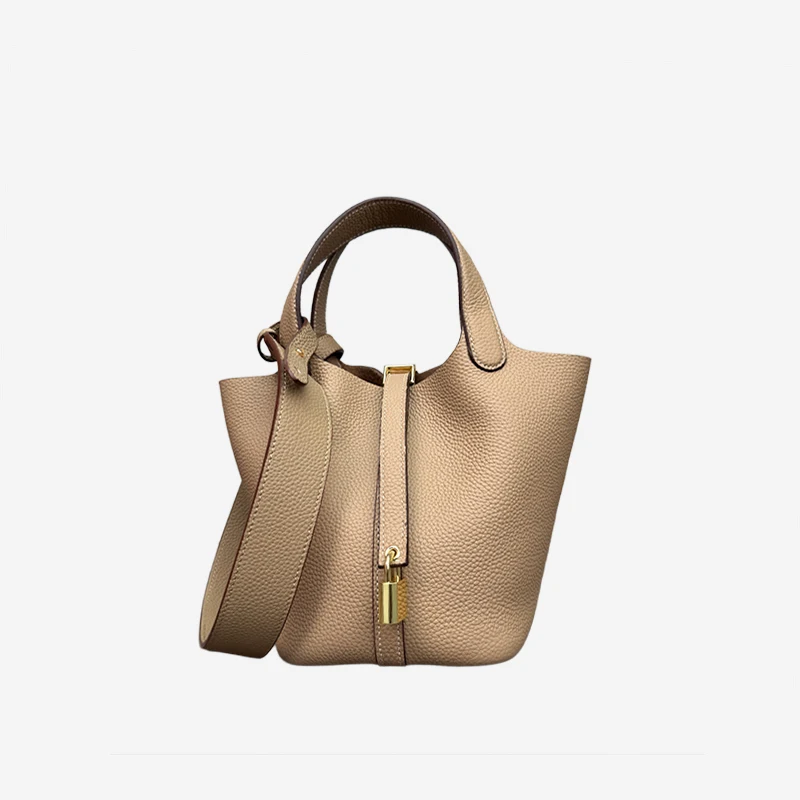 

Mendy Women's Bag18cm Bucket Bags Shoulder Bag Small Tote Bag Genuine Leather Handbags Ladies Designer Luxury Top-handle Bags