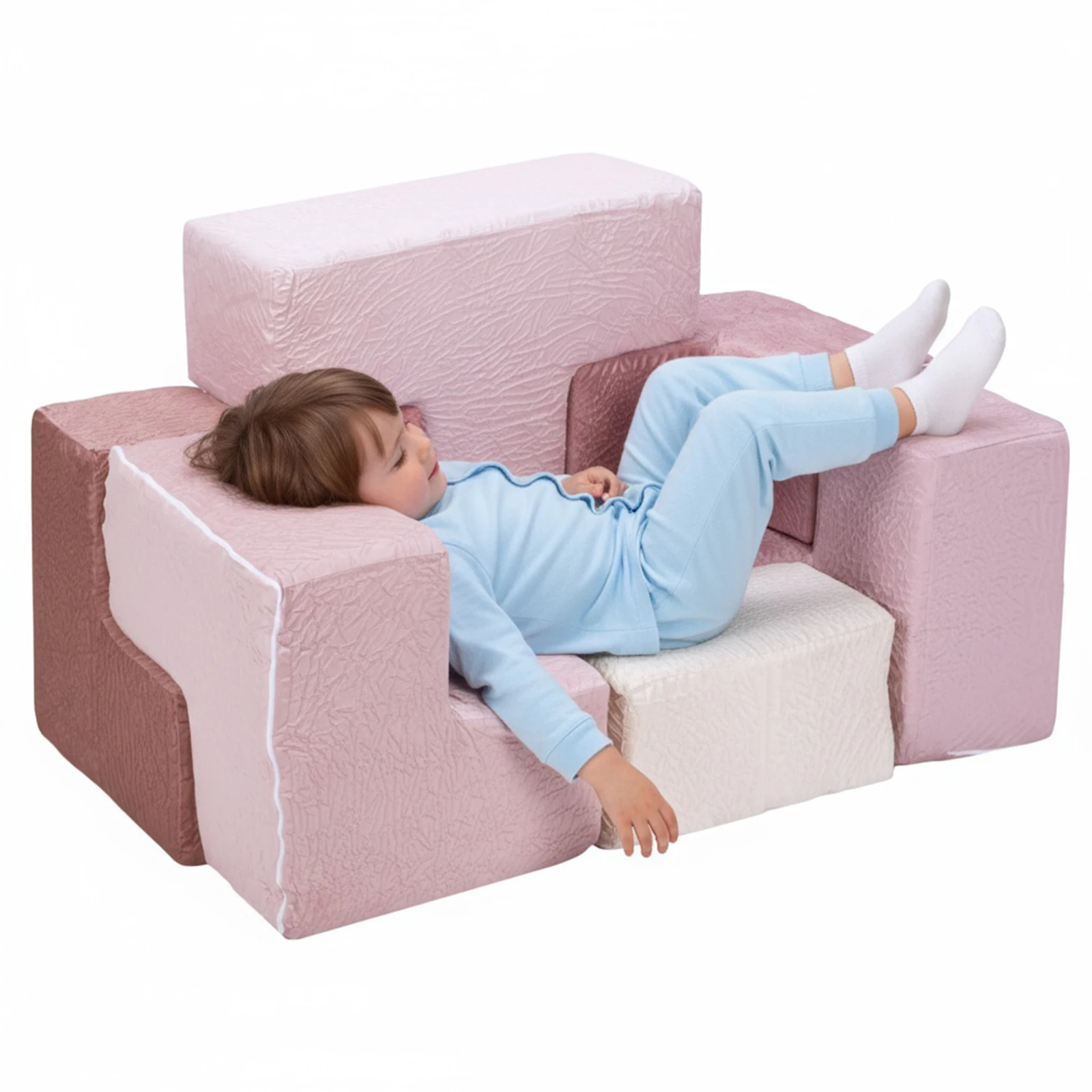 

Набор из 7 эластичных губчатых подушек для малышей, моющиеся, износостойкие, для детской комнаты, игровой зоны, мебели для игр.