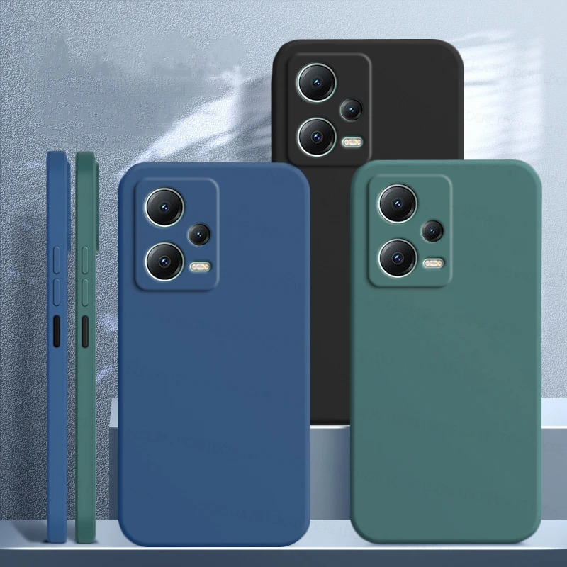 For Xiaomi Poco X5 5G Case Xiaomi Poco X4 X5 Pro 5G Cover Shockproof TPU Liquid Silicone Original Phone Cover Xiaomi Poco X5 5G