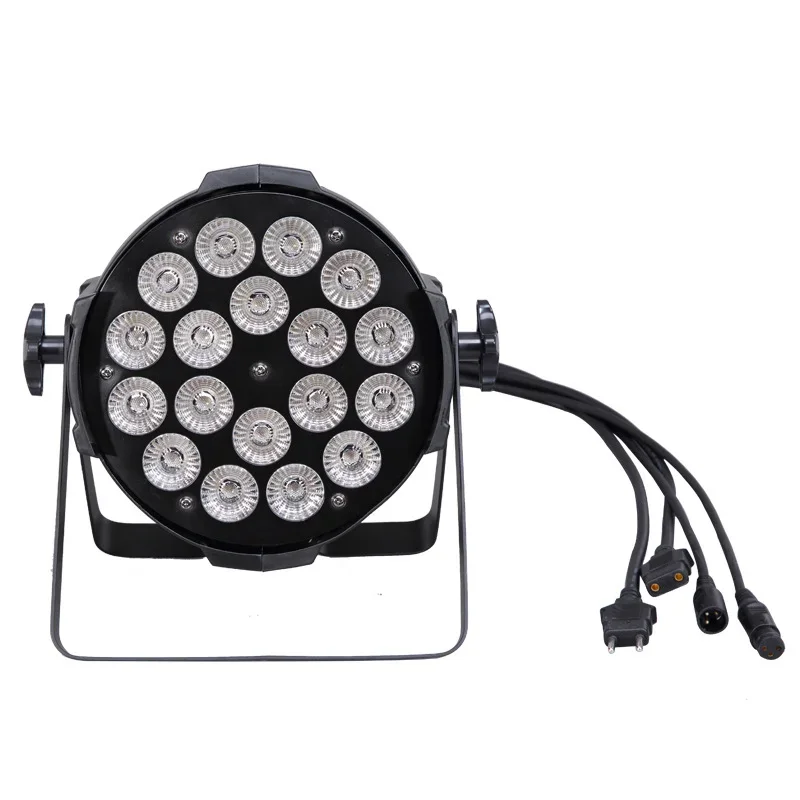 

18 pcs 10w LED par RGBW 4in1 full color wedding uplights dj disco DMX stage lighting LED par light