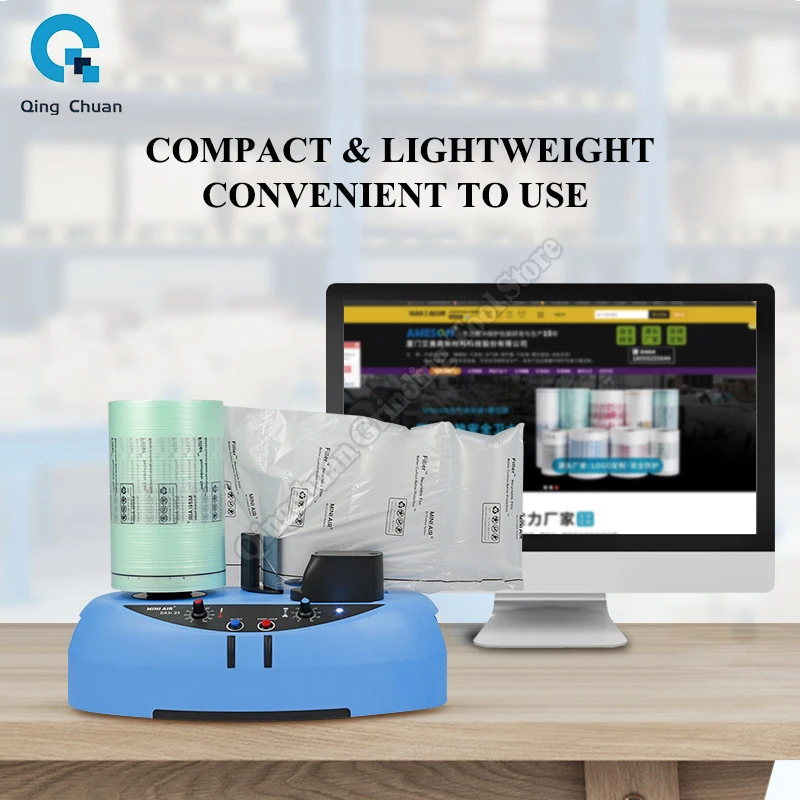 Buffer Cuscino d'aria Macchina Logistica Trasporto Imballaggio espresso Sacchetti gonfiabili Sacchetti di riempimento Gonfiatore per pellicola di zucca