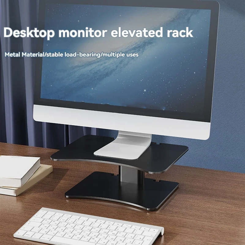 

Monitor Stand - Desktop Organizing Stand for Computer, Laptop, Printer, Tablet PC -Enhance Office Productivity & Comfort-TCES