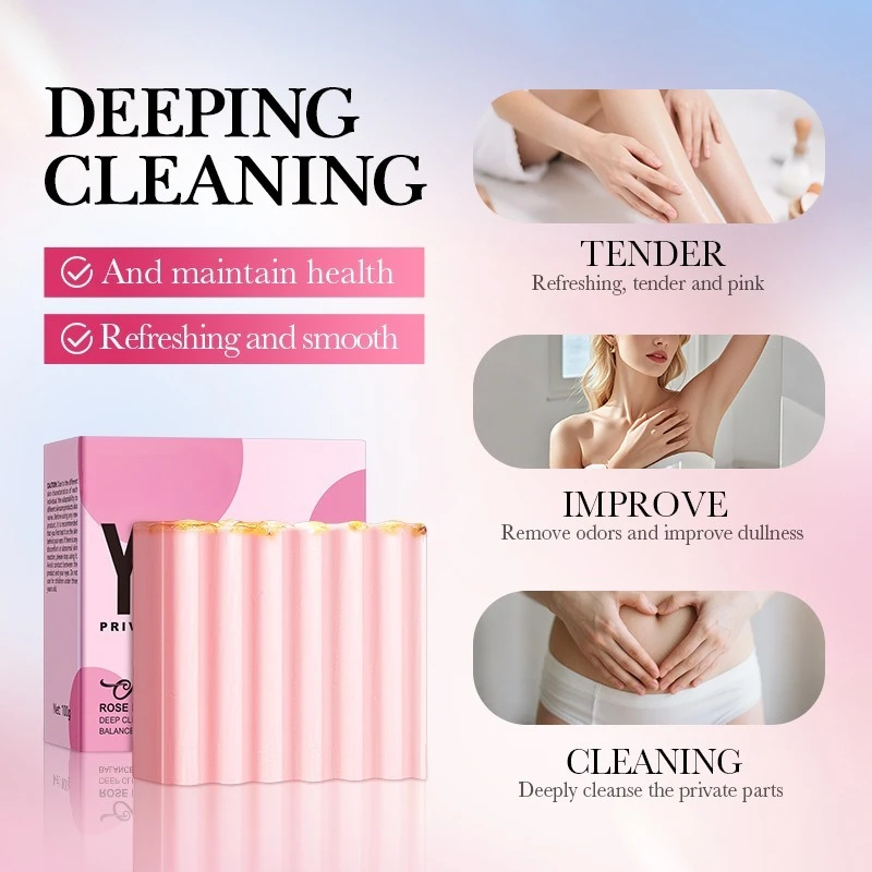 أنثى غسل الصابون يوني العناية المهبلية توازن درجة الحموضة إزالة الرائحة التنظيف العميق ترطيب سطع منتجات الأجزاء الخاصة #5