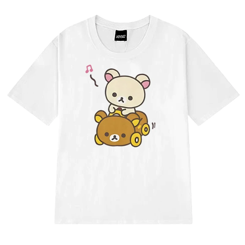 

2025 New For Men Women with Car Hipster Style Summer Short Sleeve T Shirt Unisex harajuku Trend Casual T shirts Cute Kawaii Top