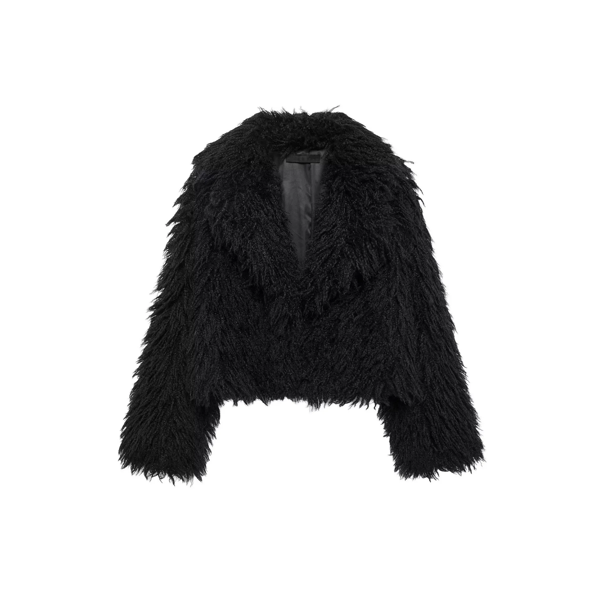 الحرارية الشتاء المرأة وهمية الفراء أبلى متعدد الألوان رقيق فضفاض الفراء الاصطناعي سترة للإناث اقتصاص معطف الفرو الصناعي سيدة