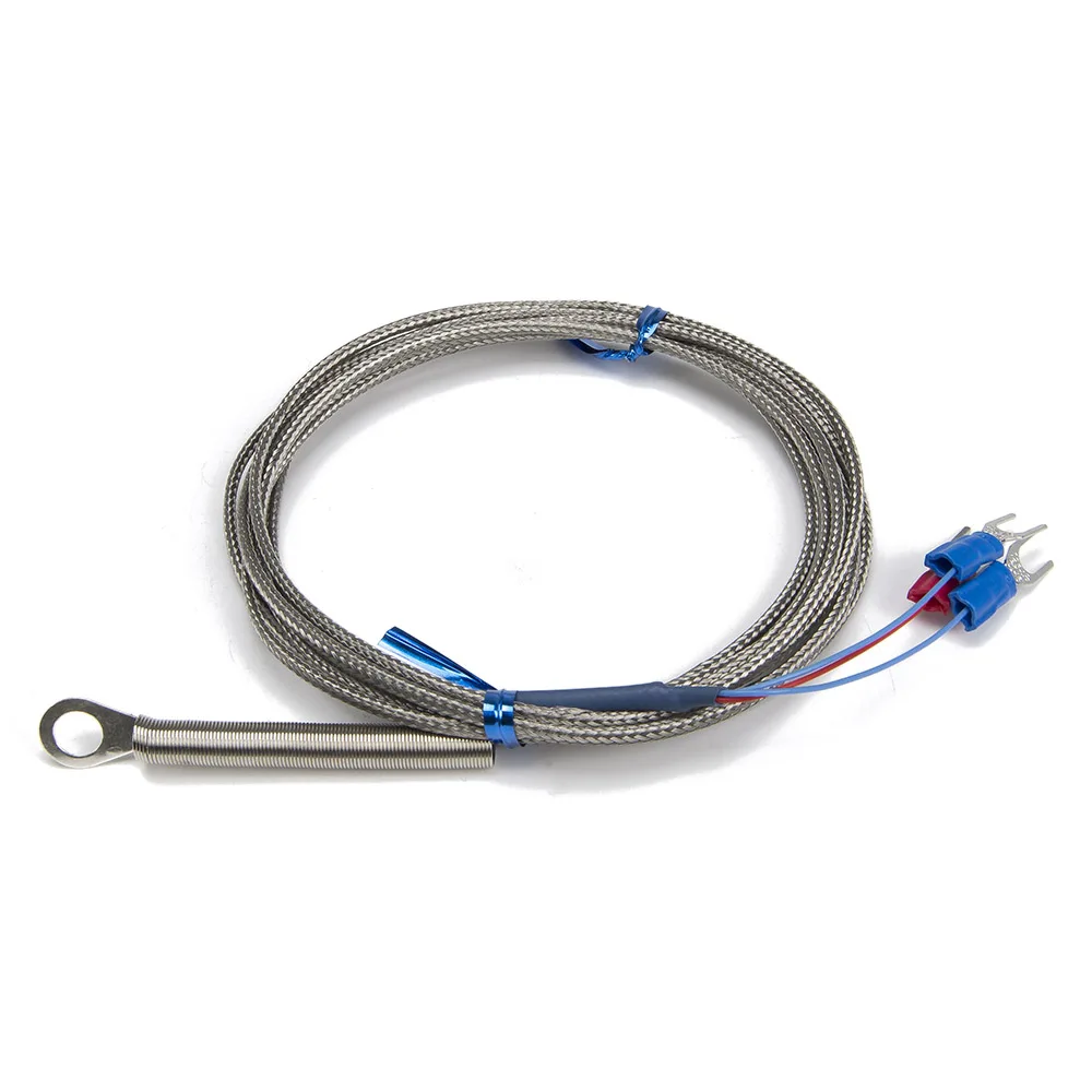 FTARR01 PT100 type 2m metal screening cable 6mm 5mm diameter hole ring head RTD temperature sensor