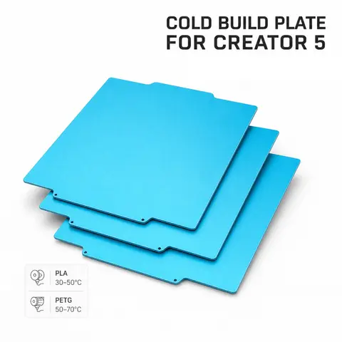 For Flashforge Creator 5 cool plate Double Sided Build PlateSpring Steel Hot Bed for Flashforge Creator 5 5 Pro 3D Printer Parts