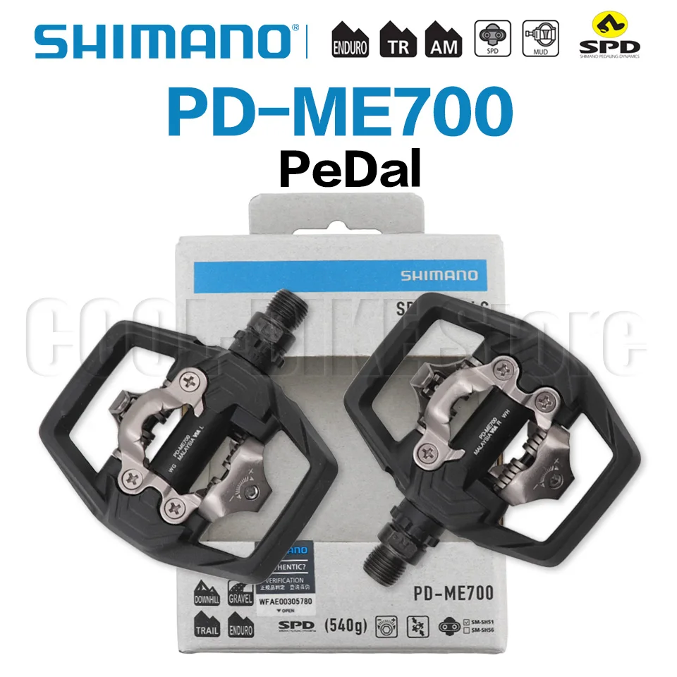 

Shimano GRX ME700, коробка для педалей, оригинальная педаль MTB Trail, регулируемая, стабильная, самоблокирующаяся, велосипедные компоненты PD-ME700 для MTB