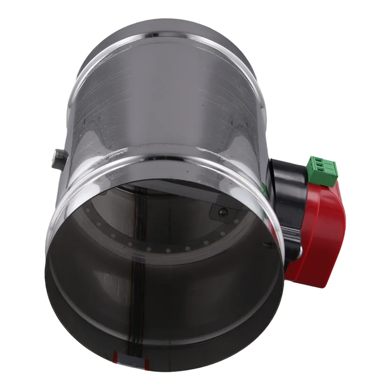 ABXF-125Mm válvula amortiguadora de conducto de aire eléctrico de acero inoxidable conducto de aire HVAC amortiguador de aire motorizado accionamiento de actuador AC220V
