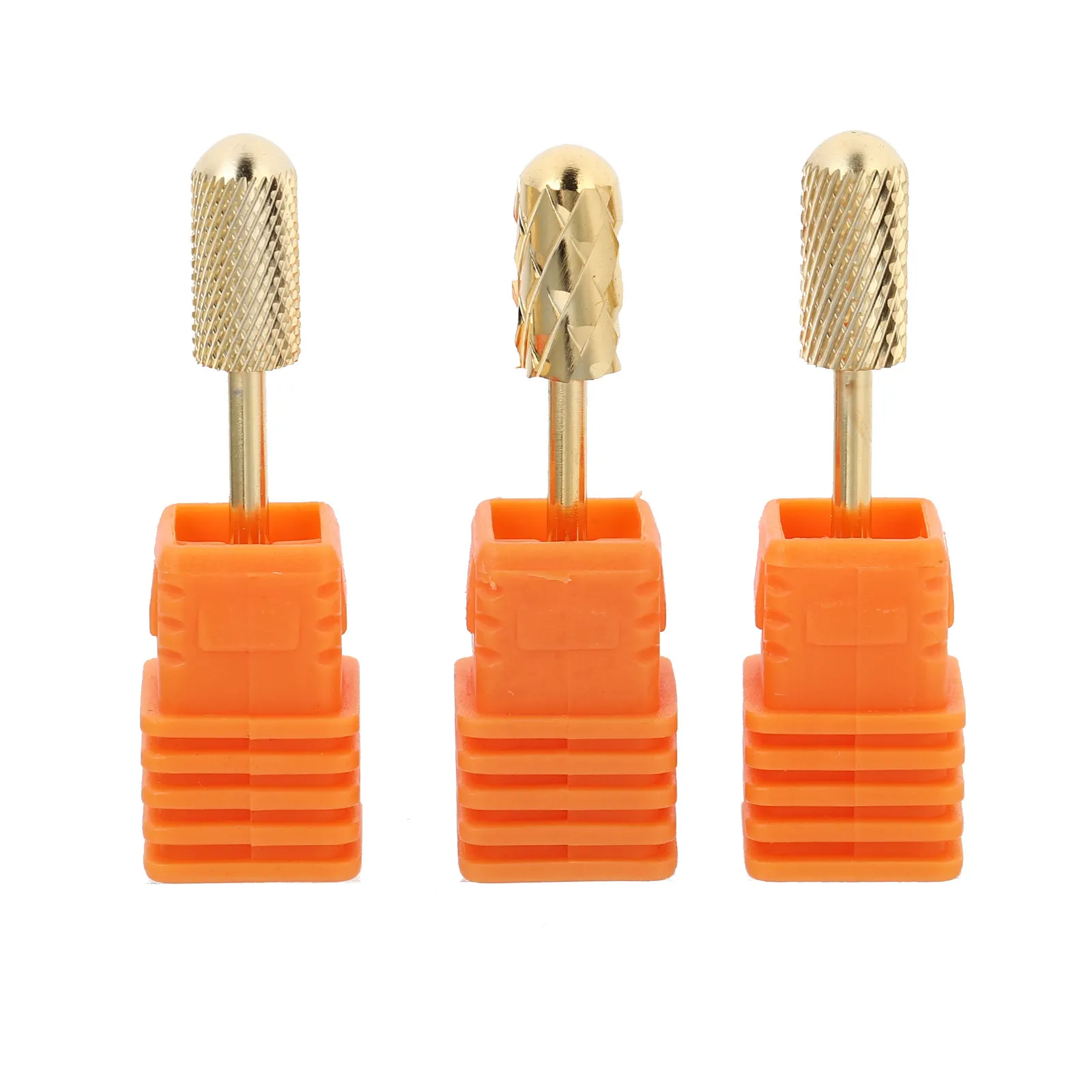 

3Pcs Nail Drill Bits Set Manicure Drill Bits Kit Safety Smooth Round Head High Strength Tungsten Steel Nail File Bit Manicure