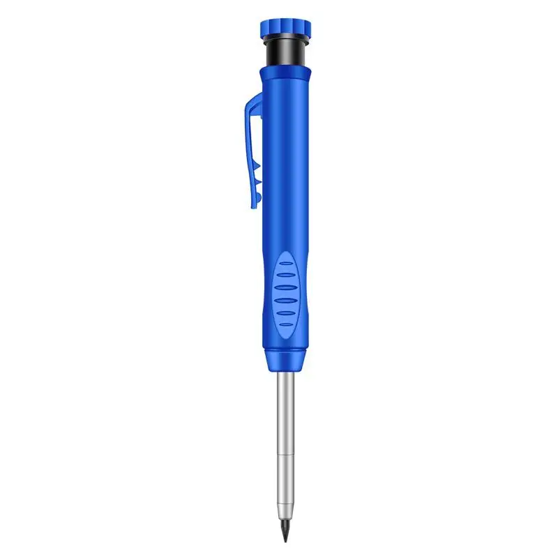 2.8mm Solid Carpenter Pencil With Refill Leads Built-in Sharpener Marking Tool for Woodworking Construction Long Head Carpenter