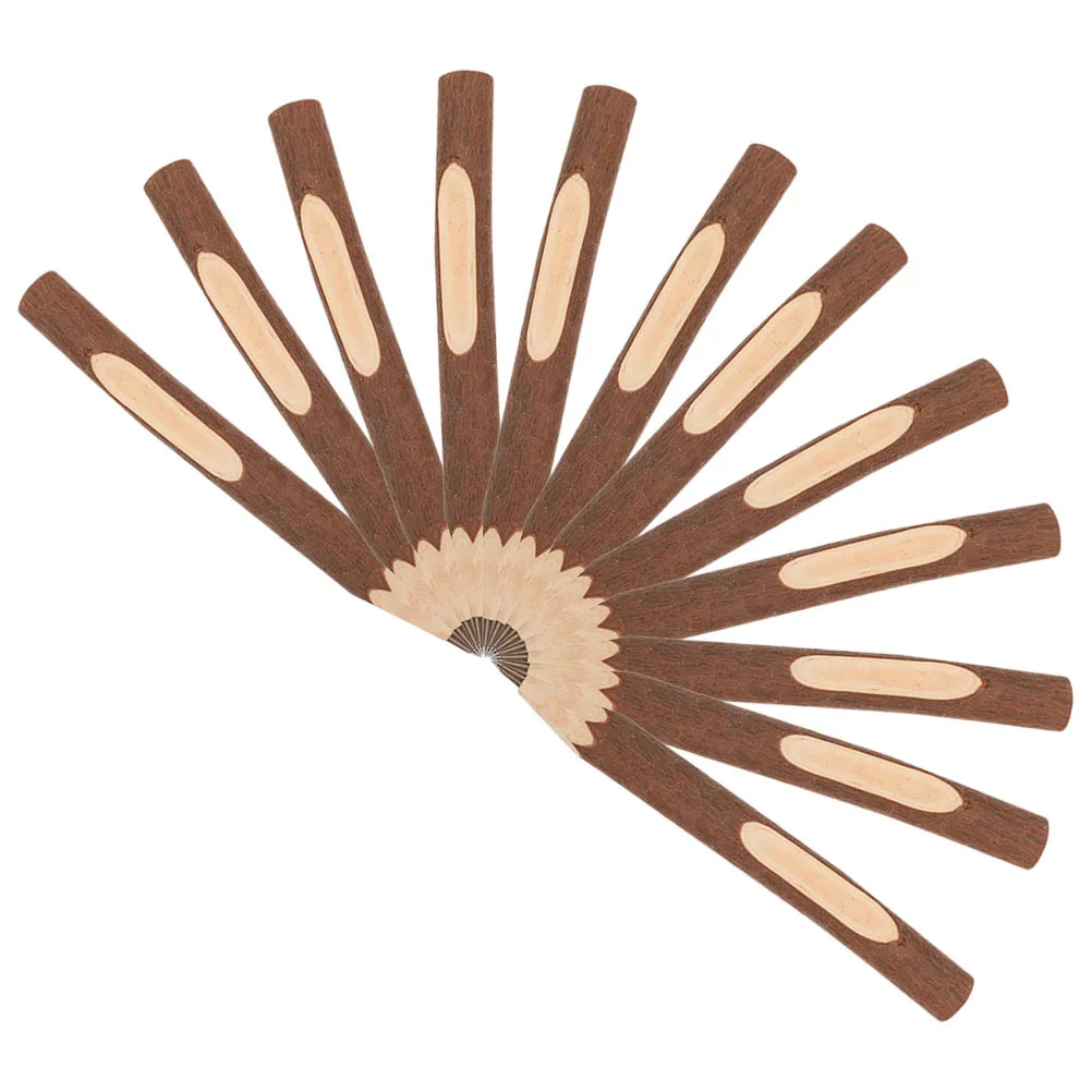 

12 шт., винтажные шариковые ручки из коры дерева, натуральное дерево, удобная ручка, гладкое письмо, идеальная школа, офис, дом, портативное письмо