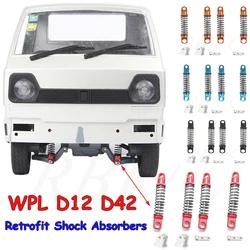 WPL D12 D42 RC Small Truck Remote Control Car Modified Shock Absorber Front and Rear Bridge Metal Shock Absorption Accessories