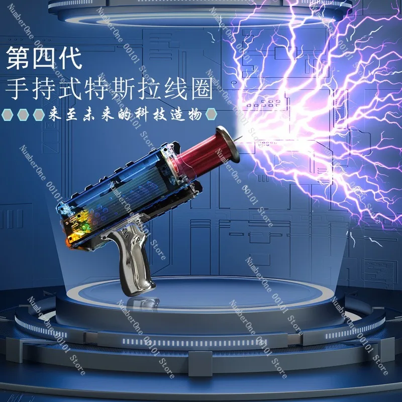 Coil Handheld Lightning Generator Artificial Arc Device Magnetic Storm Coil Physics Teaching Experiment Equipment