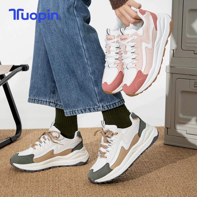 

TuoPin Sports shoes pink women's shoes green casual shoes all-match shoes Light platform shoes