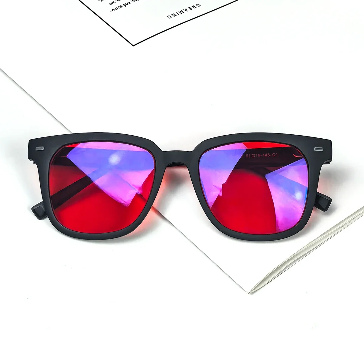 SHINU TR90 Rahmen Better Sleep Rote Gläser Brille Blaues blockierendes Licht Brille Computer Gaming – Detail 10