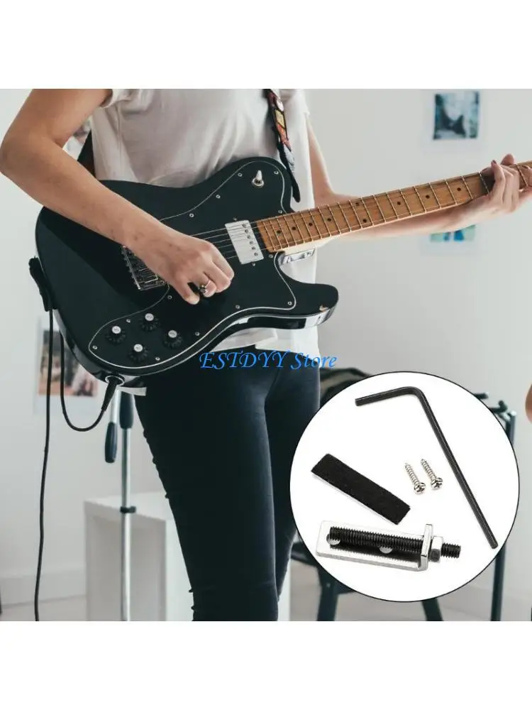 

G6DE Electric Guitar Tremolo Bridge Stopper Stabilizer with Mounting Screws Enduring