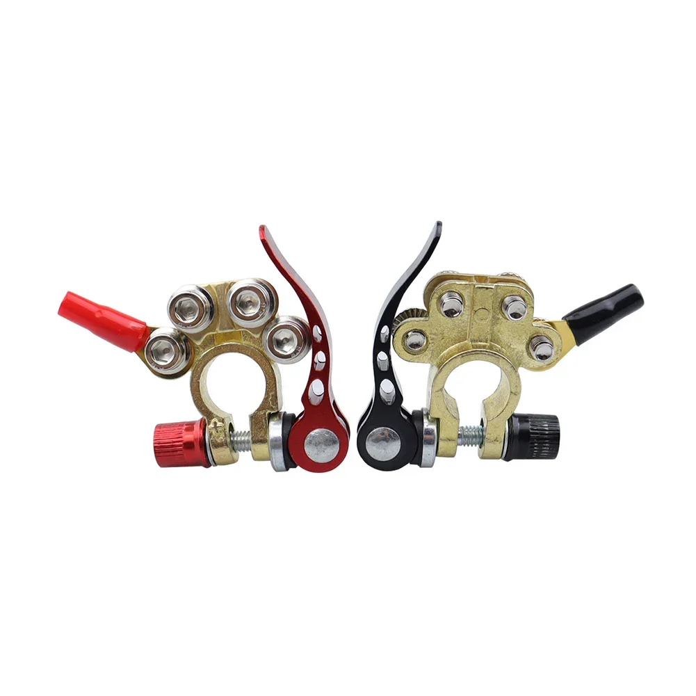Car Cable Connector Quick Release Car Battery Terminal Copper Wire Lugs Cable Clamp Car Top Post Battery Terminals for Auto Boat