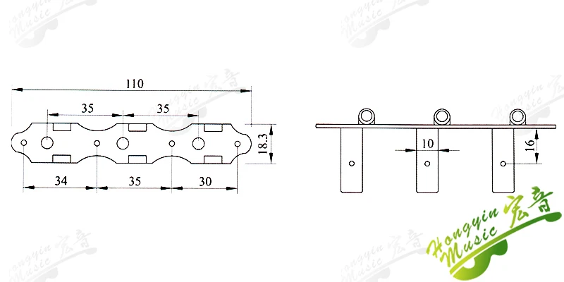 HUATOOL Klassische Gitarre Tri-Integrierter Knopf, Saitenwinder-Knopf, Stimmwirbel, Metallzubehör – Detail 37