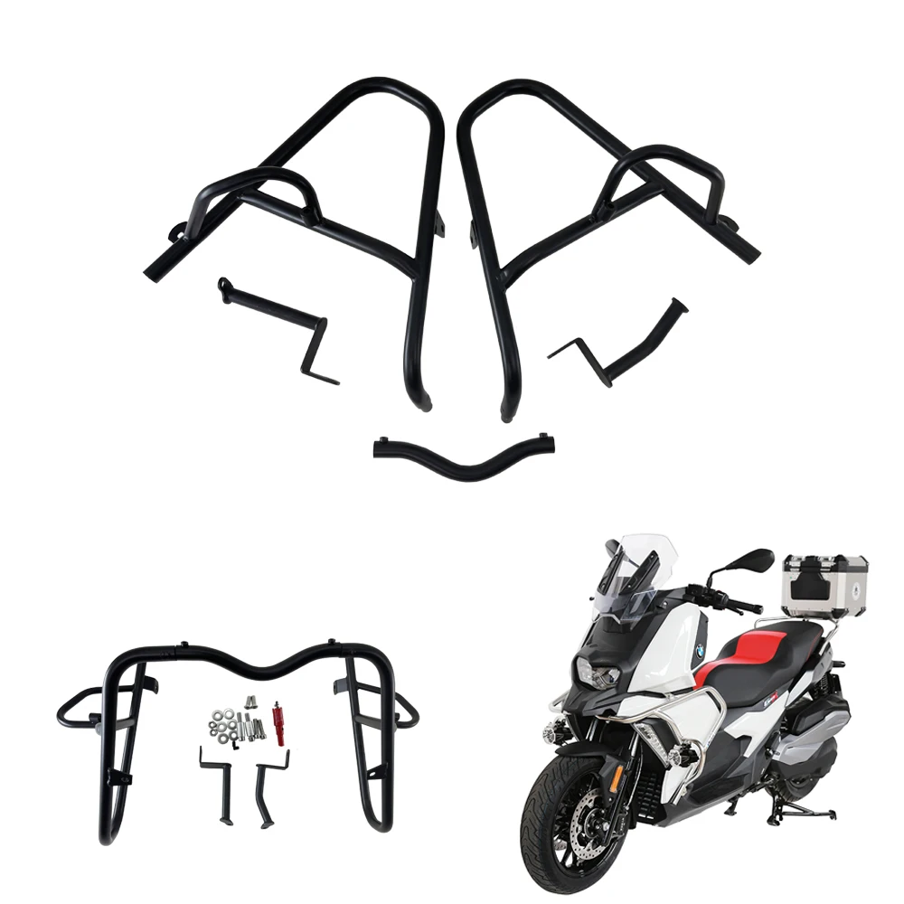 

Motorcycle Steel Crash Bar For BMW C400X C400 X 2019-2020 2021 Motorcycle Front Side Frame Guard Protector