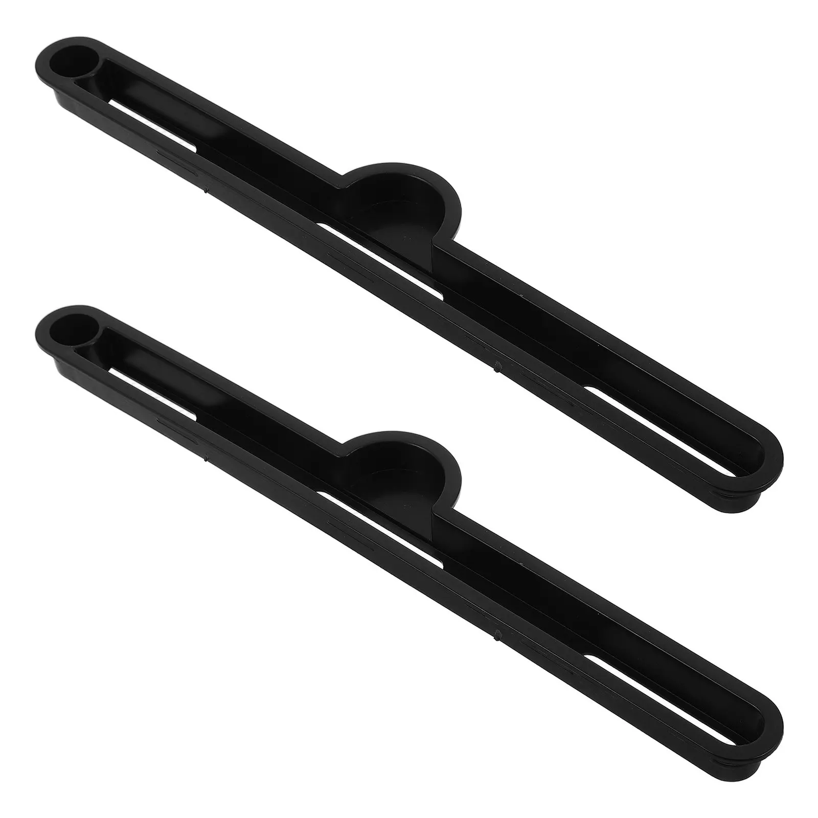

2Pcs Folding Desk Slot Rail Black Plastic Bracket Tablet Groove Portable Table Mounting Channel Office DIY Furniture Hardware
