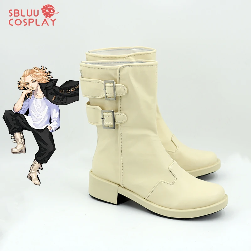 SBluuCosplay Anime Sano Manjiro Cosplay zapatos hechos a medida botas