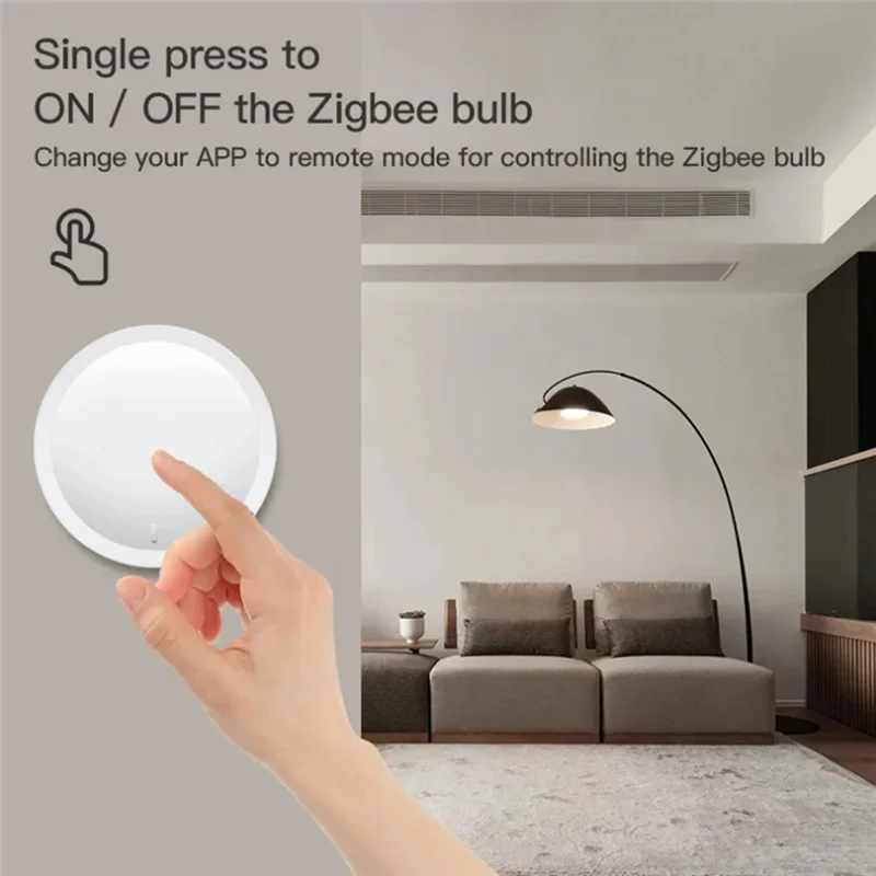 

Tuya Zigbee Knob Switch Wireless Scene Button Rotatable Dimmer Switch Smart Home Automation Linkage Remoter-AA26