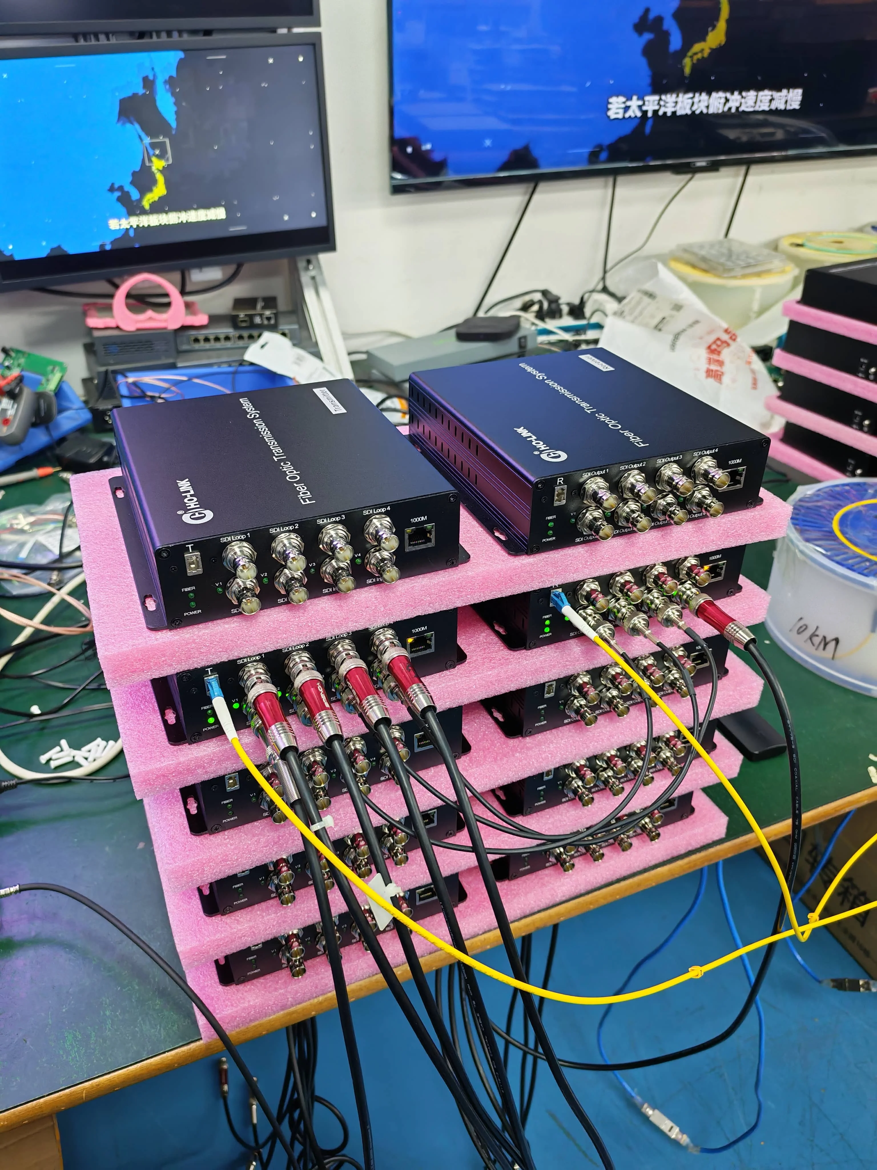 4x 3G SDI Input with Loopout + 1x 1GB Network + LC Fiber Connector