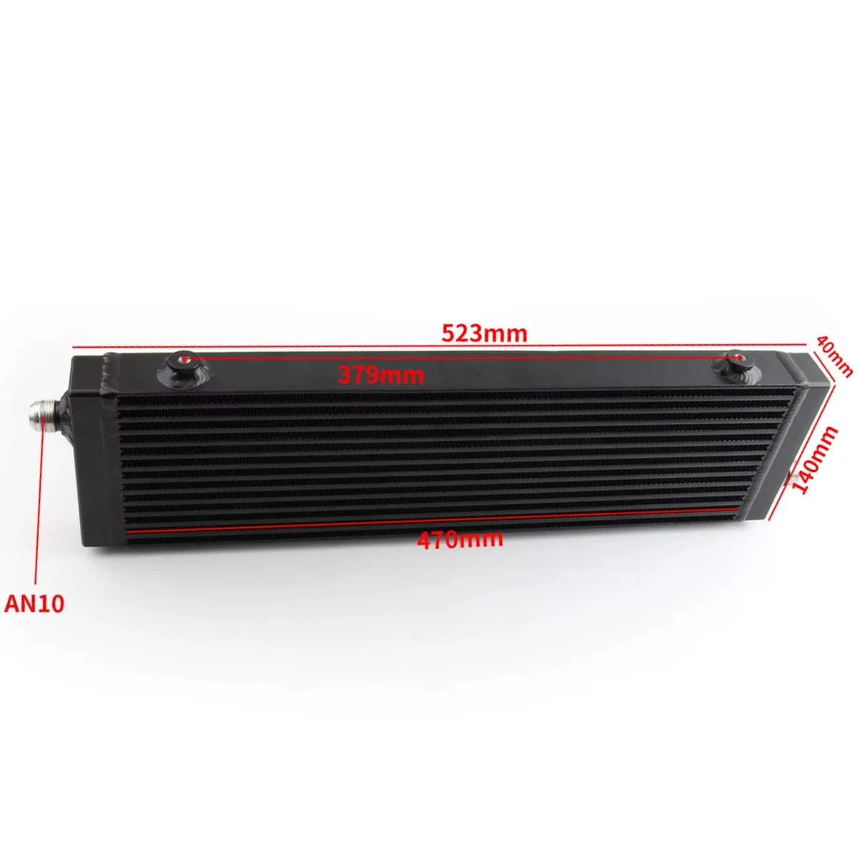 

NEW Wholesale Universal Auto Radiator 100% Alloy Aluminum Single Cross Flow Automotive Cooling System 52cm*16cm*4cm Black/Silver