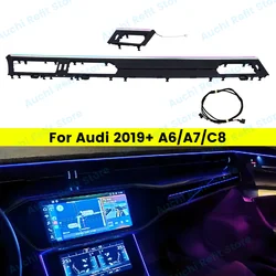 32 Color Car LED Instrument Desk Lamp For Audi A6 A7 C8 2019-2024 Auto Indoor Center Console Ambient Light Decorative Lamp Parts