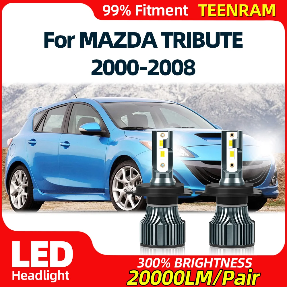 

Canbus LED Car Headlight Bulbs 20000LM Plug&Play Auto Lamps 12V 6000K For MAZDA TRIBUTE 2000-2002 2003 2004 2005 2006 2007 2008