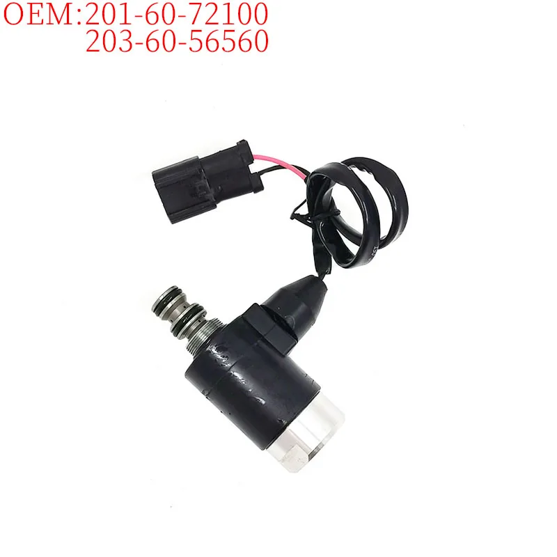 

Excavator Accessories Suitable for Komatsu PC60-7 PC120-5 4D95 Rotating Solenoid Valve 201-60-72100 203-60-56560 Brand New Parts
