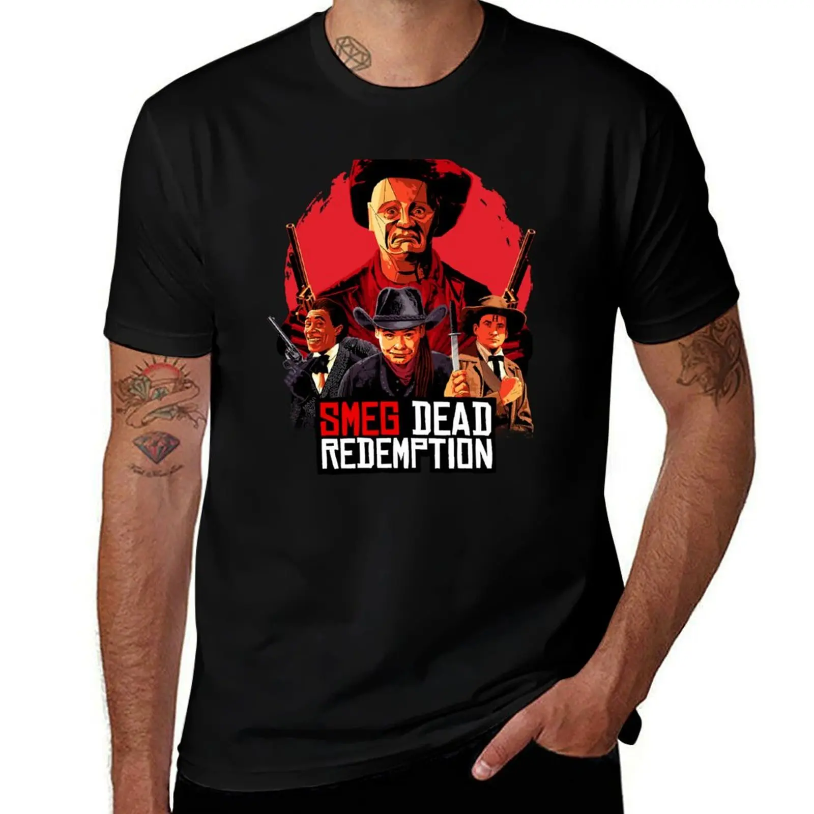 

Smeg Dead Redemption - альтернативная версия футболки для мужчин с графическими машинками мужские футболки высокого качества футболка люксового бренда
