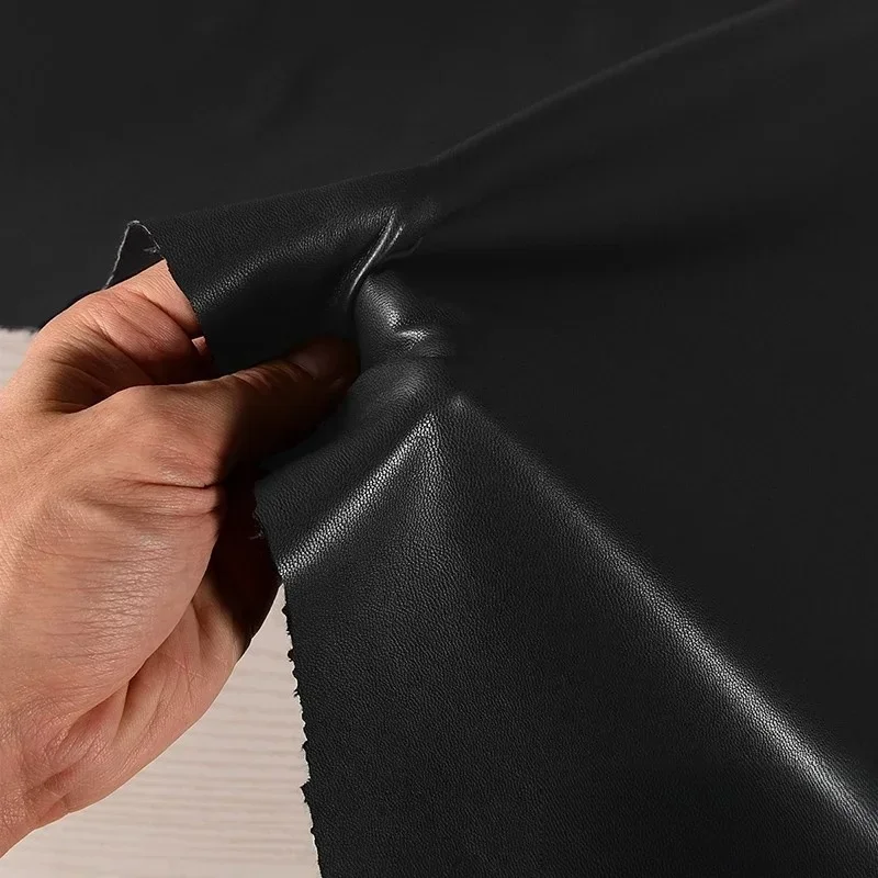 หนังโปรตีนสีดำล้วน ผ้า PU ยืดห - Home Textiles Designer บทวิจารณ์และราคา