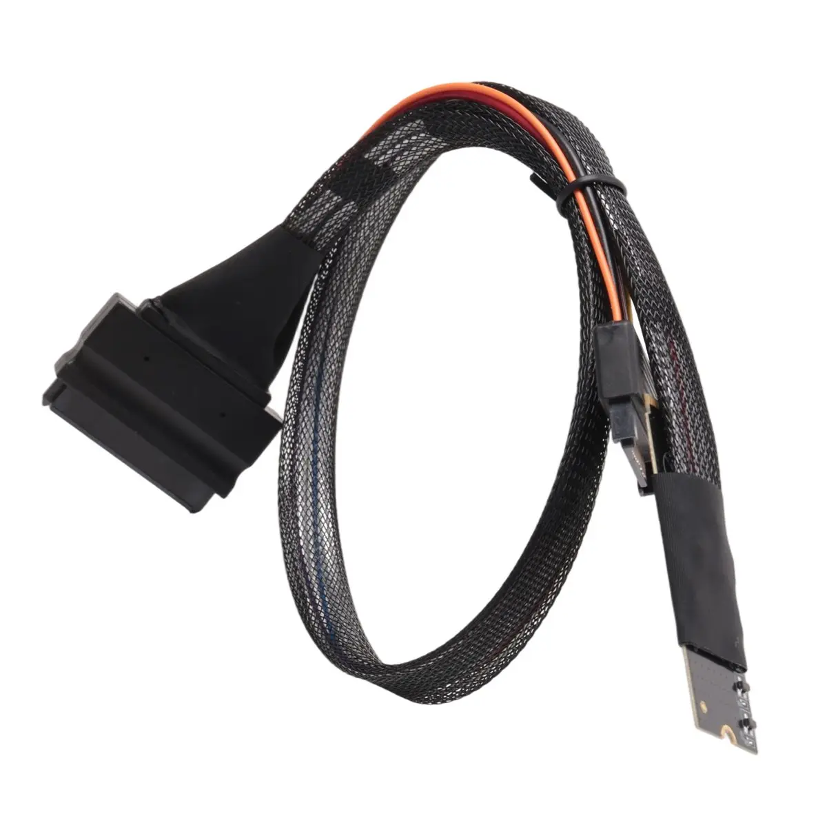 ABGZ M2TO8639 M.2 M-Key auf U.2 SFF-8639 Adapterkabel mit SATA 15-Pin Buchsenanschluss