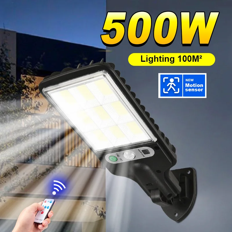 250000LM Outdoor Solar LED Lamp Outdoor Waterproof Street Light 500W Super Bright Solar Light Motion Sensor Spotlight Villa Lamp