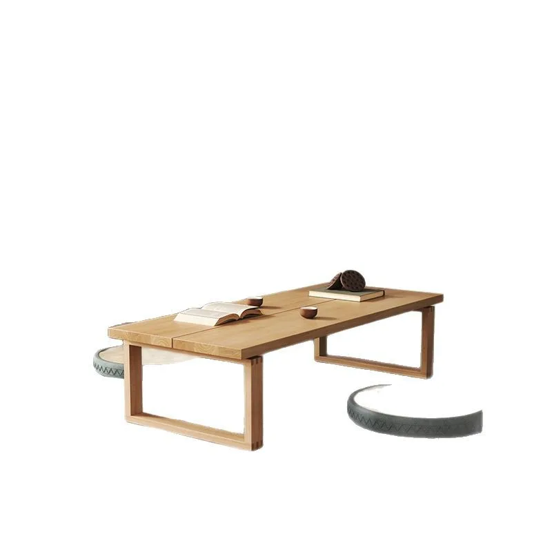 

Solid wood coffee table Ash wood Mobien Nordic simple living room Small apartment Japanese tatami casual log tea table