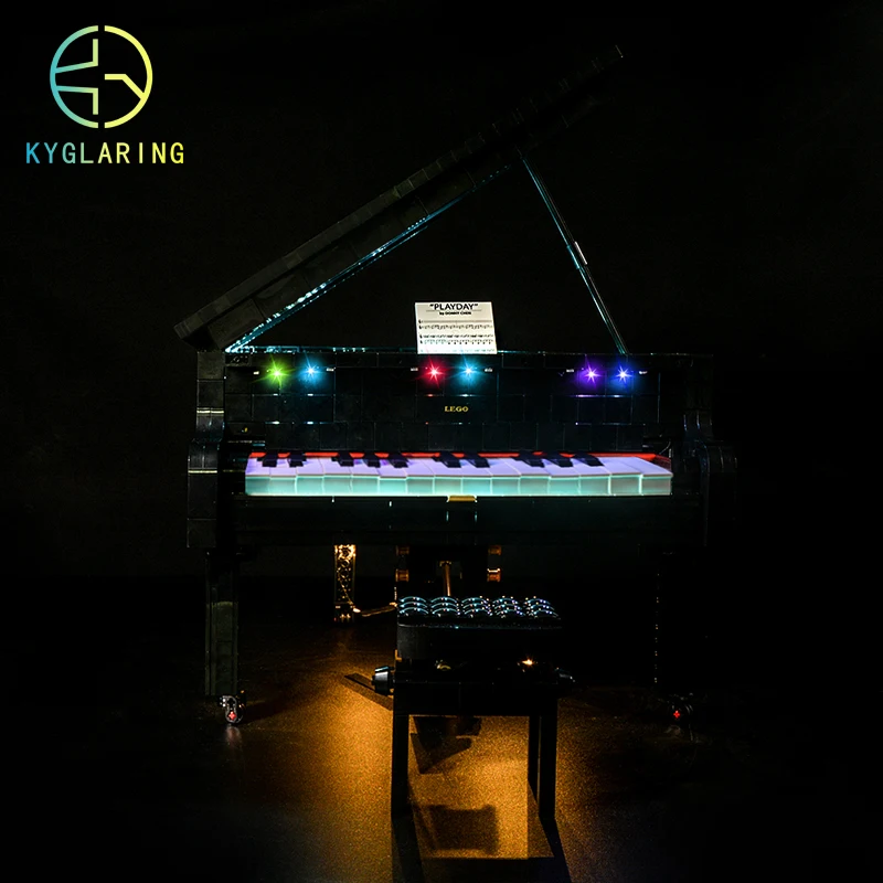 Kyglaring Led Lighting Set DIY Toys For ideas series 21323  grand piano Building Blocks Lighting Set (The Model Not Included)