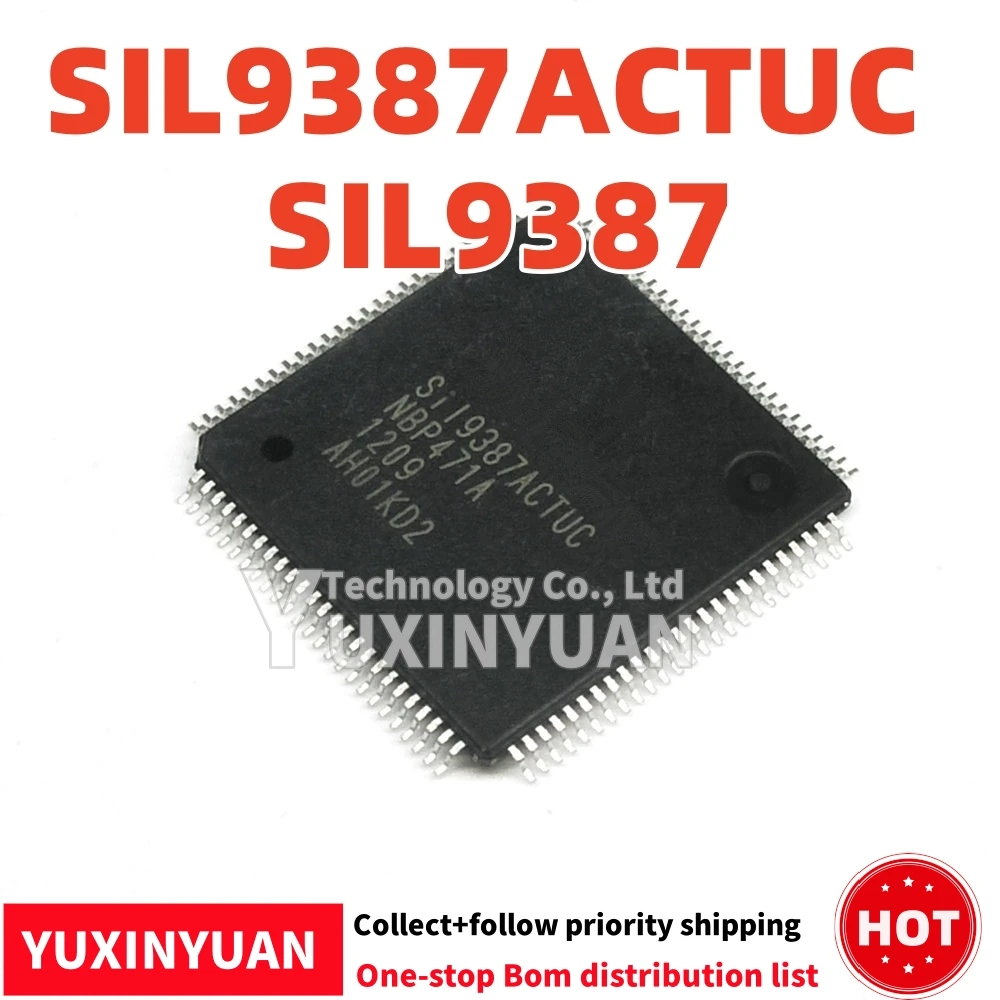 1PCS SIL9387ACTUC  SIL9387  QFP   IC IN STOCK  100%good YUXINYUAN